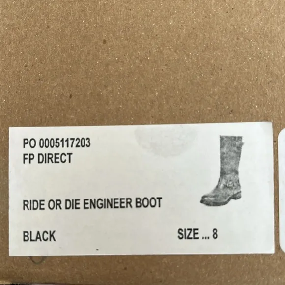 🆕 Free People Ride or Die Engineer boot