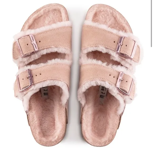 ✨ NEW 💗 Birkenstock Arizona Shearling Light Rose