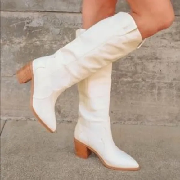- NWOT Princess Polly Billini Off White Boots 6‎