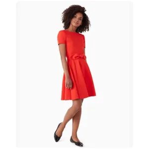 ★ NWT Kate Spade Tie-waist Ponte Dress - Clementine ★