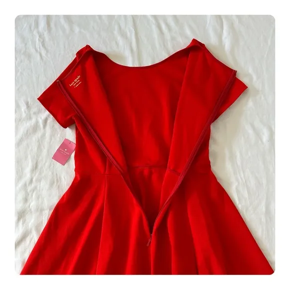 ★ NWT Kate Spade Tie-waist Ponte Dress - Clementine ★
