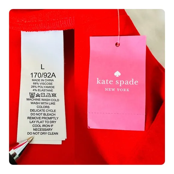 ★ NWT Kate Spade Tie-waist Ponte Dress - Clementine ★