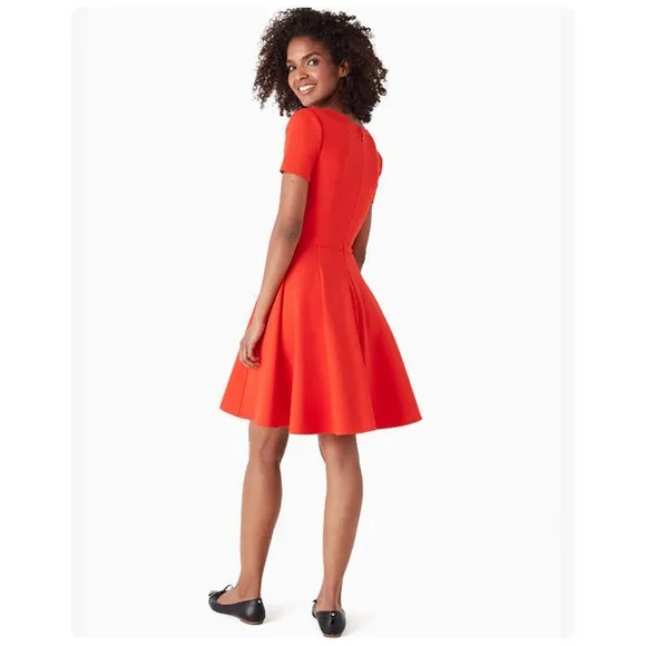 ★ NWT Kate Spade Tie-waist Ponte Dress - Clementine ★