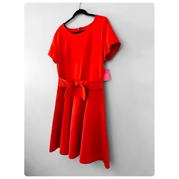 ★ NWT Kate Spade Tie-waist Ponte Dress - Clementine ★