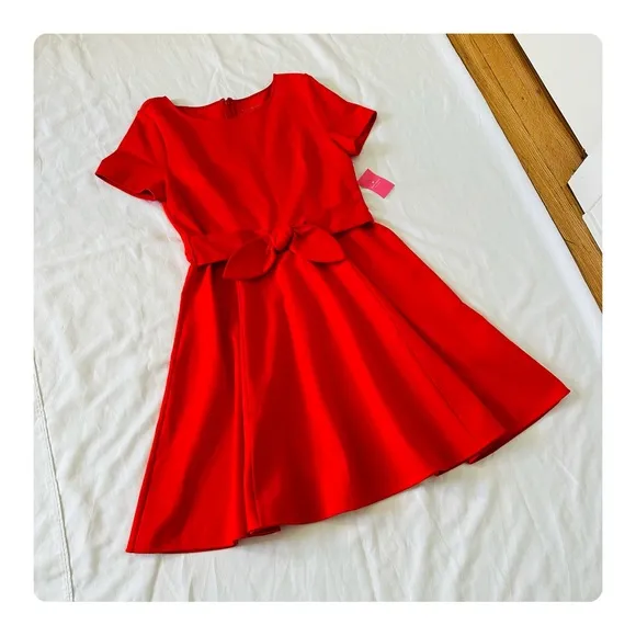 ★ NWT Kate Spade Tie-waist Ponte Dress - Clementine ★