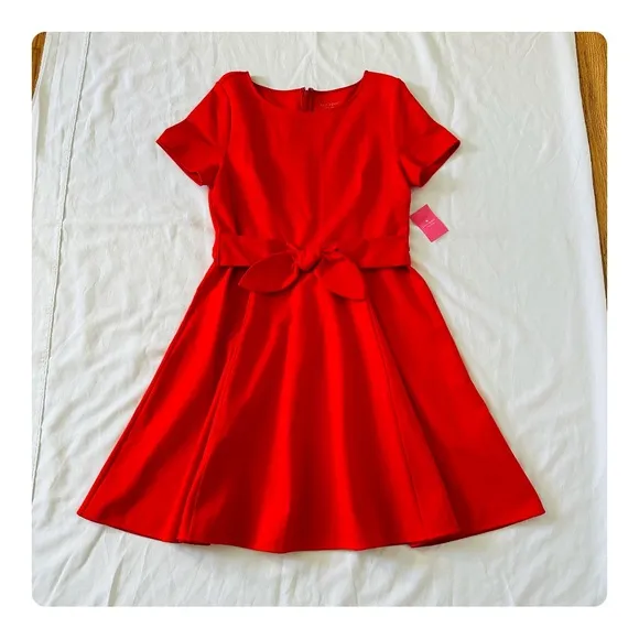 ★ NWT Kate Spade Tie-waist Ponte Dress - Clementine ★