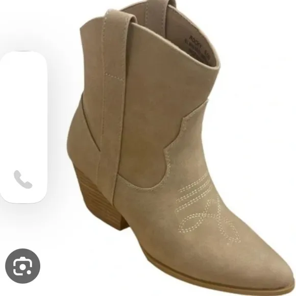 - Rachel Zoe Rocky Taupe cowboy boots  NEW