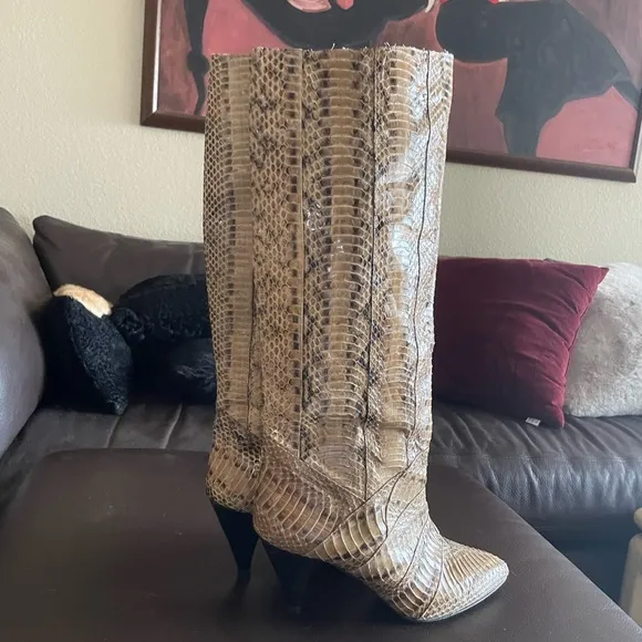 💯% ReAl sNaKe lEaThEr sTuNnInG b00tS