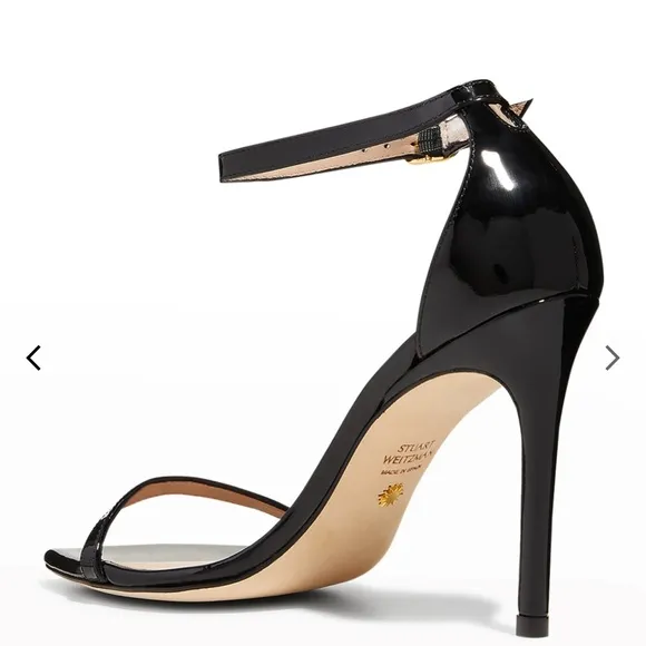 -Stuart Weitzman Nudistcurve Patent leather Ankle strap sandals women size 11🌸