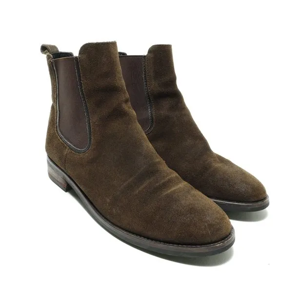 - Thursday Boot Company Chelsey Duchess Suede Leather Slip-on Boots Women's 7.5