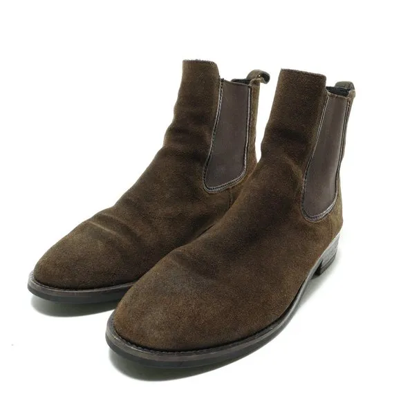 - Thursday Boot Company Chelsey Duchess Suede Leather Slip-on Boots Women's 7.5
