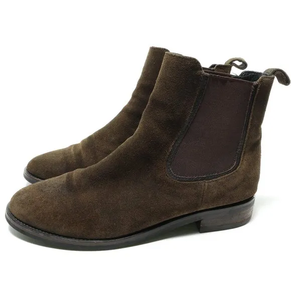 - Thursday Boot Company Chelsey Duchess Suede Leather Slip-on Boots Women's 7.5