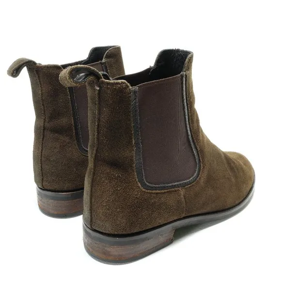 - Thursday Boot Company Chelsey Duchess Suede Leather Slip-on Boots Women's 7.5