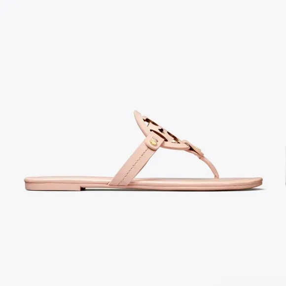 -Tory Burch Miller Patent Sandal Sea Shell Pink Sandals