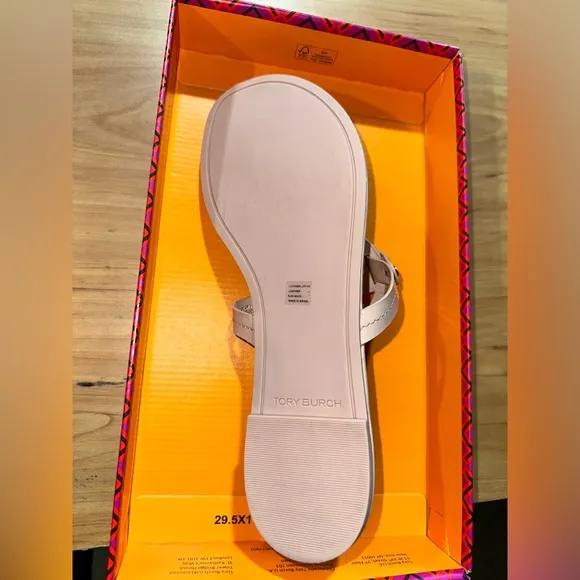 -Tory Burch Miller Patent Sandal Sea Shell Pink Sandals