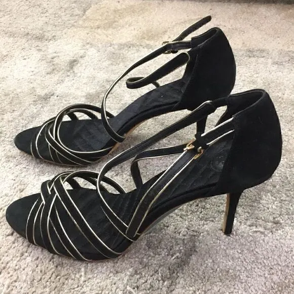 10 NWOB Suede Sandals Breanna 85Mm Tory Burch