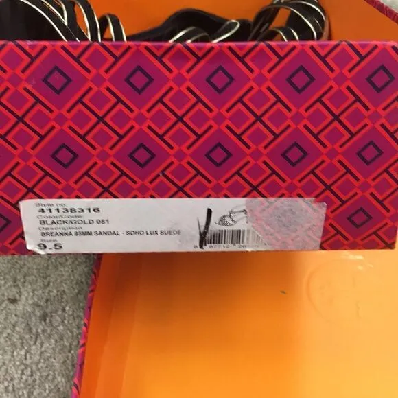10 NWOB Suede Sandals Breanna 85Mm Tory Burch