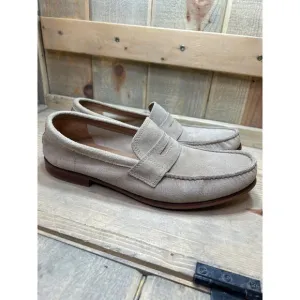 10M Cole Haan Mens Beige Slip On Casual Penny Loafers Shoes