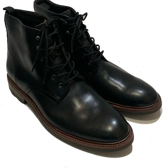 11 / johnston &amp; murphy Welch Chukka Boot Men's Black Leather Boots