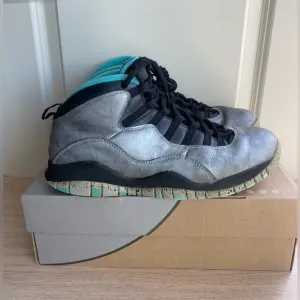 2014 Nike Jordan 10 Retro Lady Liberty “Dust Metallic Grey”Men Shoes - Size 10.5