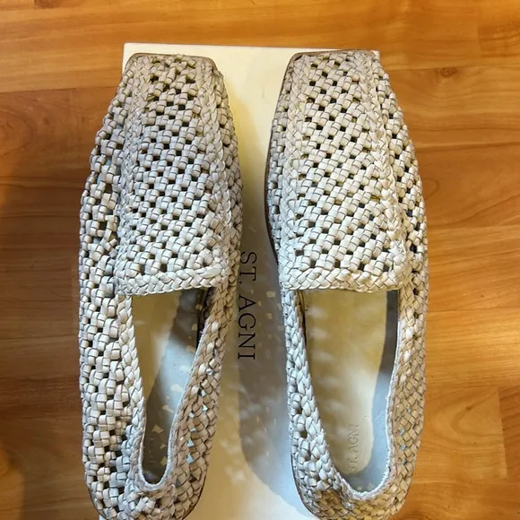 2025 Must have SHOE - ST. AGNI loafers/macramé elongated square toes. MUST HAVE