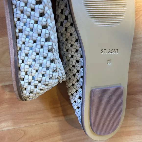 2025 Must have SHOE - ST. AGNI loafers/macramé elongated square toes. MUST HAVE
