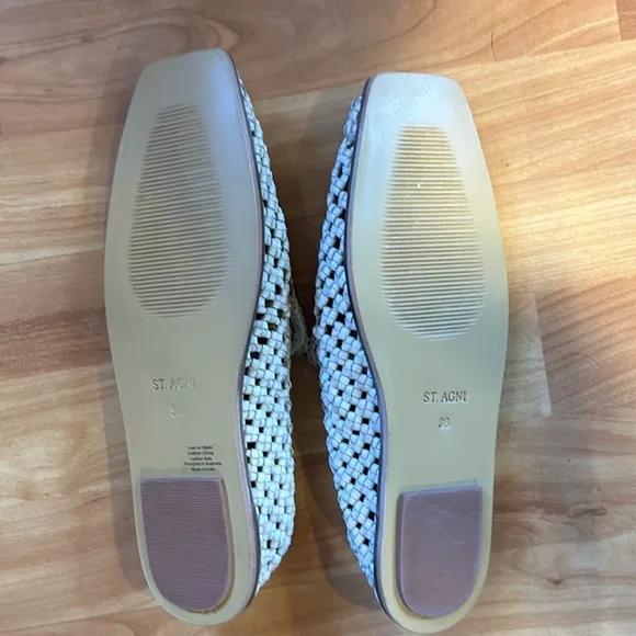 2025 Must have SHOE - ST. AGNI loafers/macramé elongated square toes. MUST HAVE