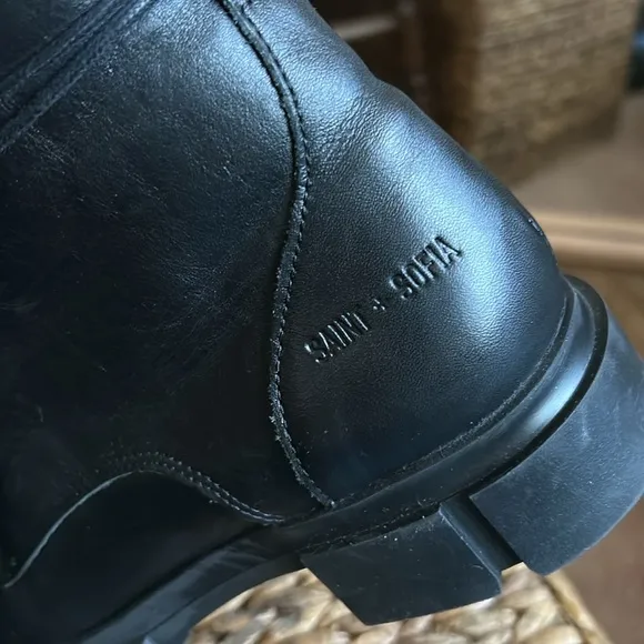 $269 Saint   Sofia Noho Boot -Black Combat Moto Boots Size 7