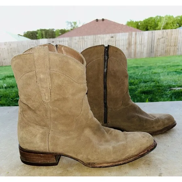 $295 TECOVAS The Dean Boots Honey Suede 13EE