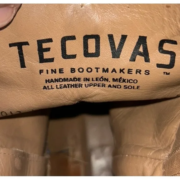 $295 TECOVAS The Dean Boots Honey Suede 13EE