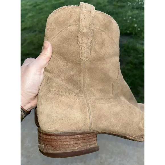 $295 TECOVAS The Dean Boots Honey Suede 13EE