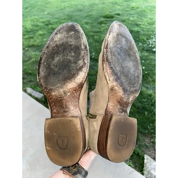 $295 TECOVAS The Dean Boots Honey Suede 13EE