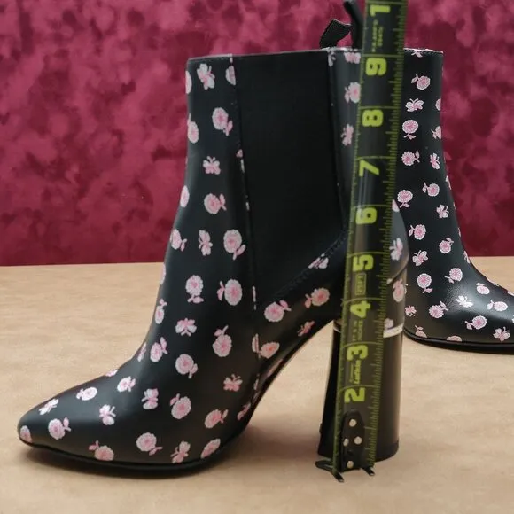 3.1 Phillip Lim Women Floral Print Leather Summer Boho Chelsea Boots 8US EUR38.5