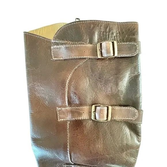 $345 NWT BED STU Cobbler Series Statute Motorcycle Boots Teak Rustic Leather 7.5