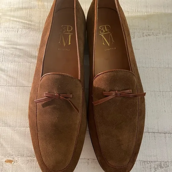3DM LIFESTYLE Brown Suede Belgian Loafers