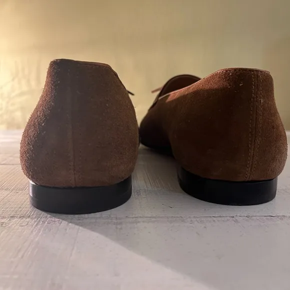 3DM LIFESTYLE Brown Suede Belgian Loafers