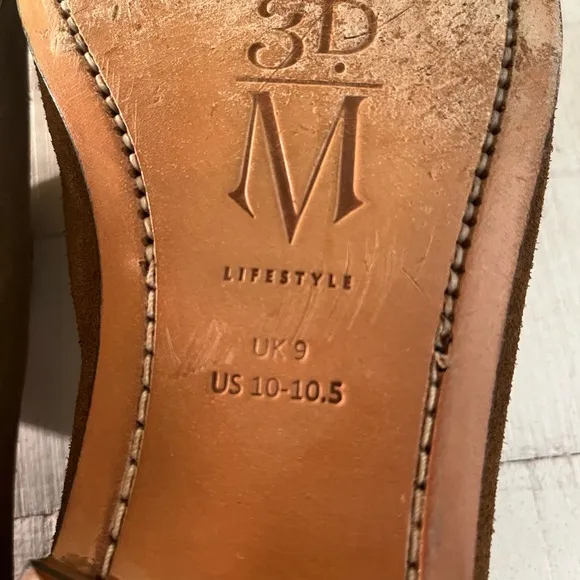 3DM LIFESTYLE Brown Suede Belgian Loafers