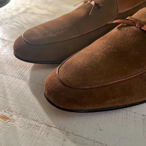 3DM LIFESTYLE Brown Suede Belgian Loafers