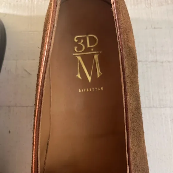 3DM LIFESTYLE Brown Suede Belgian Loafers