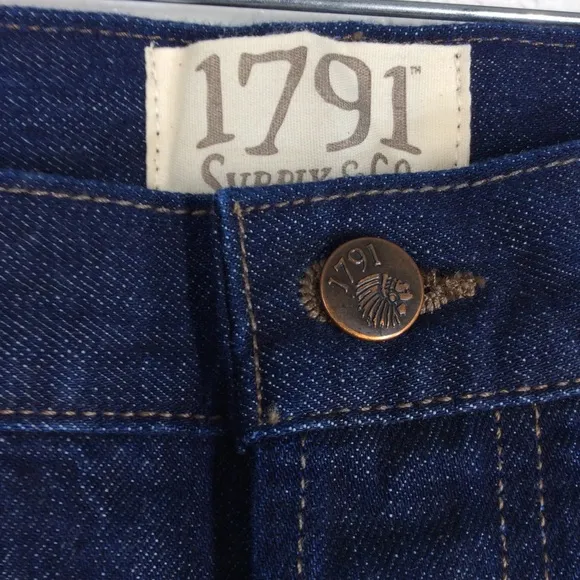 40X34 1791 Supply Co. 100% in USA red line selvedge denim, denim