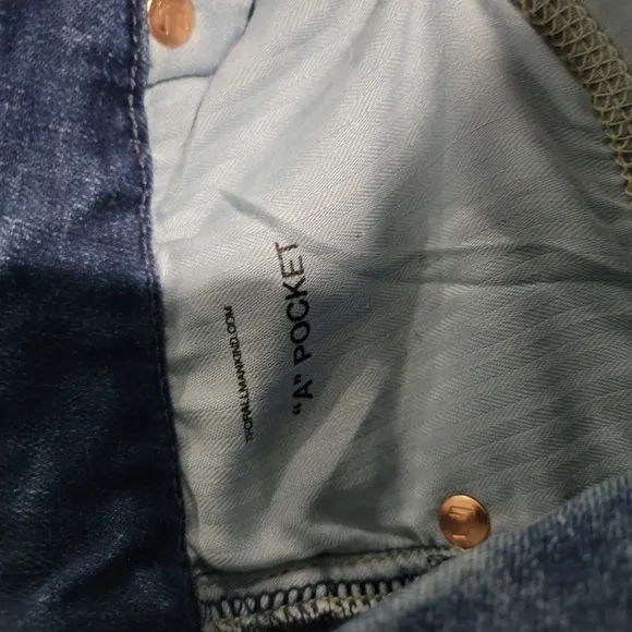 7 For All Mankind A Pocket Distressed Flare Jeans, NWOT,  Sz 30