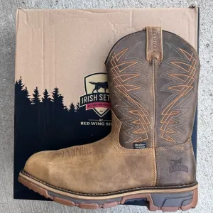 83912 Men’s 10.5 Irish Setter Marshall 11” Waterproof Leather Safety Toe Boot