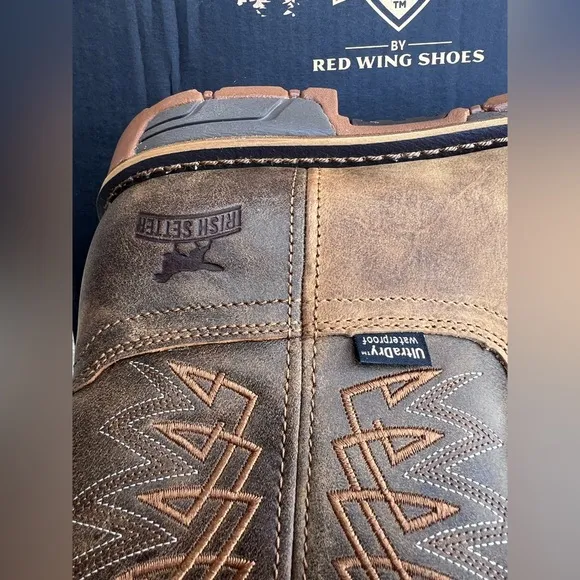 83912 Men’s 10.5 Irish Setter Marshall 11” Waterproof Leather Safety Toe Boot
