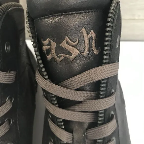 A by ASH Limited Edition Bronze Metallic High Top Sneaker Unisex EU 40 US 10
