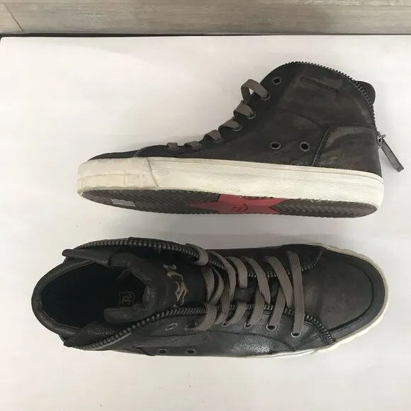 A by ASH Limited Edition Bronze Metallic High Top Sneaker Unisex EU 40 US 10
