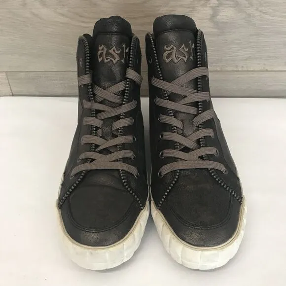 A by ASH Limited Edition Bronze Metallic High Top Sneaker Unisex EU 40 US 10