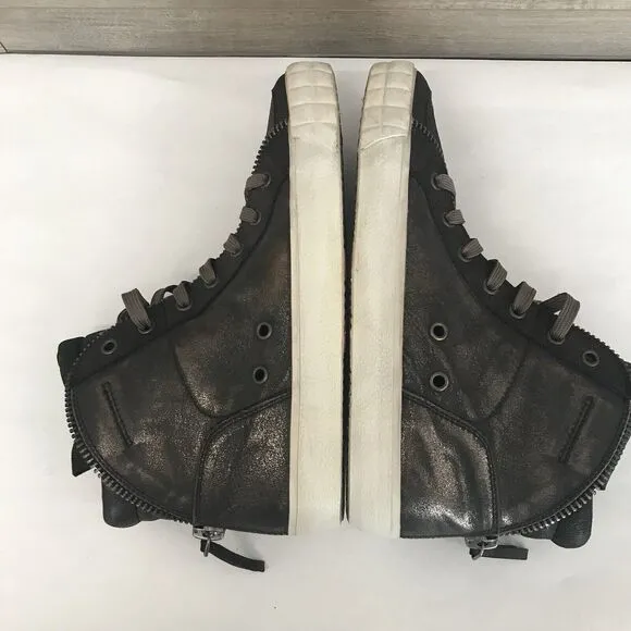 A by ASH Limited Edition Bronze Metallic High Top Sneaker Unisex EU 40 US 10