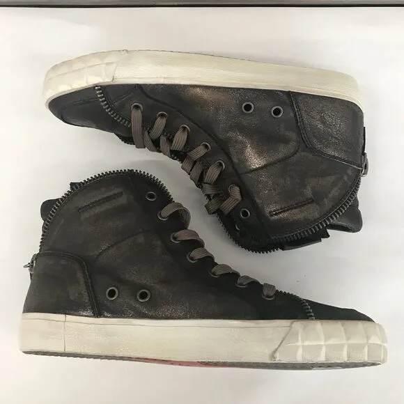 A by ASH Limited Edition Bronze Metallic High Top Sneaker Unisex EU 40 US 10