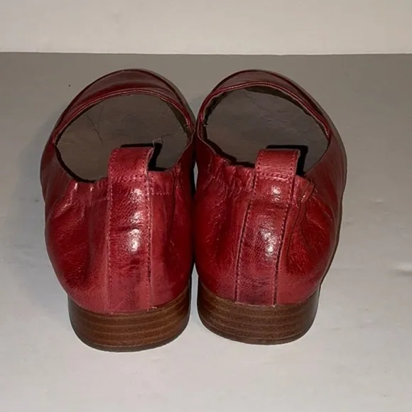 Abeo, B.I.O. System Red Leather Loafers, Size 7N