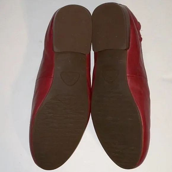 Abeo, B.I.O. System Red Leather Loafers, Size 7N